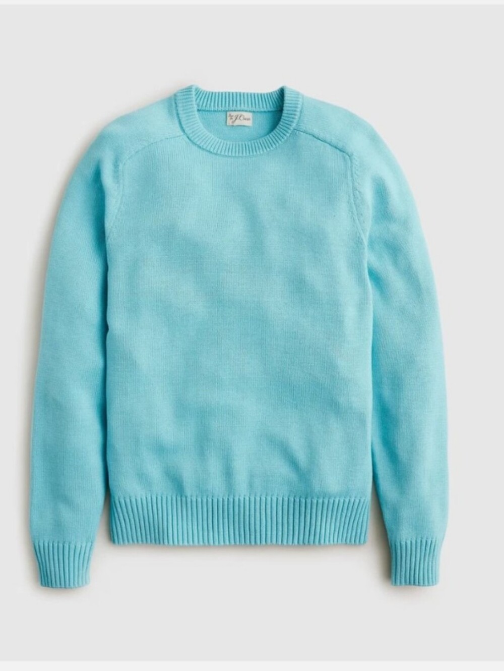 Jcrew Men's Heritage Cotton Crewneck Sweater In Aquamarine